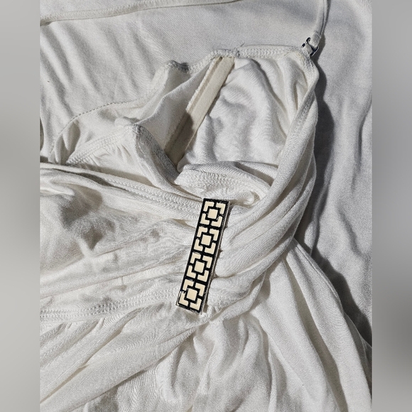 Y2K Trina Turk White Tube Top Dress Large - Picture 7 of 9